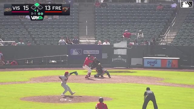 Ethan Holliday singles on a sharp line drive to right fielder Jose Alpuria. Roldy Brito scores.