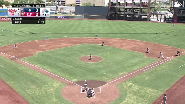 Cam Cauley homers (9) on a fly ball to left field. Keyber Rodriguez scores.