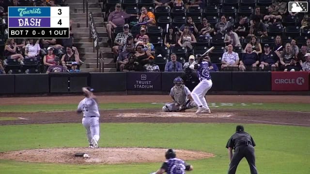 Caleb Bonemer hit by pitch. Boston Smith scores. Ely Brown to 3rd. Ryan Burrowes to 2nd.