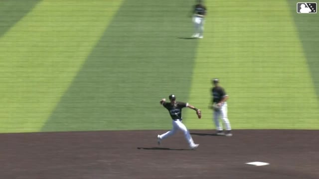 Core Jackson makes a great play for the out