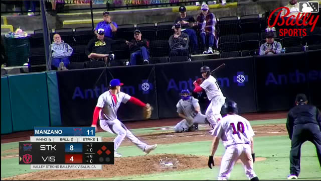 Carlos Virahonda singles on a line drive to center fielder Breyson Guedez. Eliesbert Alejos scores. JD Dix to 3rd. Kayson Cunningham to 2nd.