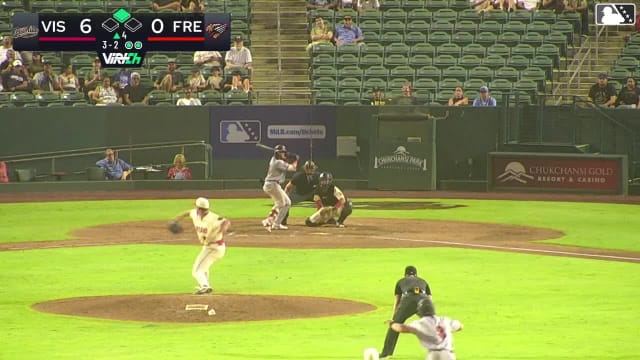 Ivan Luciano singles on a line drive to left fielder Derek Bernard. Carson Kerce scores. Ivan Luciano out at 2nd on the throw, left fielder Derek Bernard to second baseman Juan Martinez.