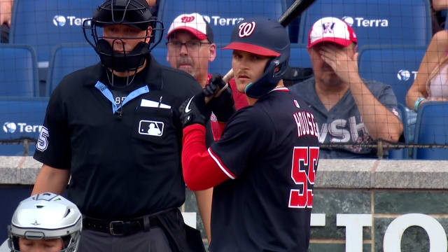 Brady House draws a leadoff walk in the 2nd