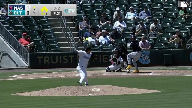 Jett Williams walks. Jeferson Quero scores. Ethan Murray to 3rd. Jacob Hurtubise to 2nd.