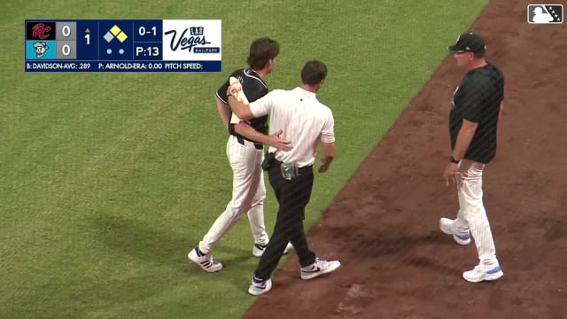 Jamie Arnold exits due to an injury