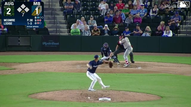 Alex Lodise homers (6) on a fly ball to right field.