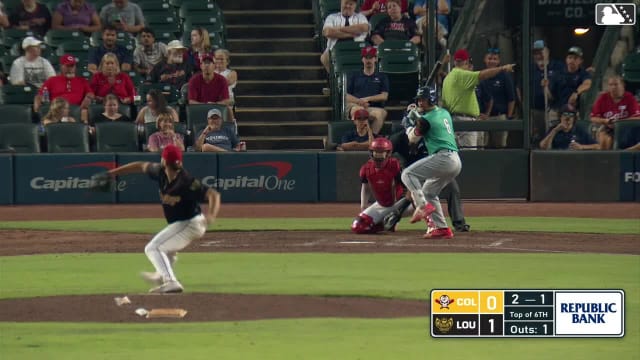 Kody Huff homers (20) on a fly ball to left field. George Valera scores.