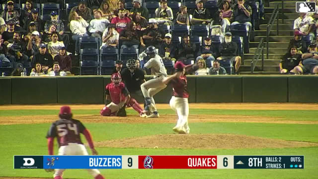 Joendry Vargas triples (2) on a fly ball to right fielder Lucas Ramirez. AJ Soldra scores.