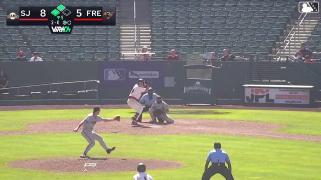 Tanner Thach singles on a line drive to left fielder Broedy Poppell. Clayton Gray scores. Roldy Brito scores.