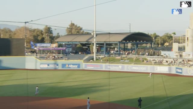 Kellon Lindsey homers (10) on a fly ball to right field.