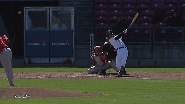 Marek Houston's first home-run of the season
