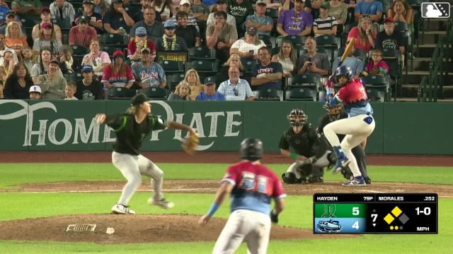 Emil Morales singles on a soft ground ball to third baseman Tyson Lewis. Samuel Munoz scores. Victor Rodrigues to 3rd.