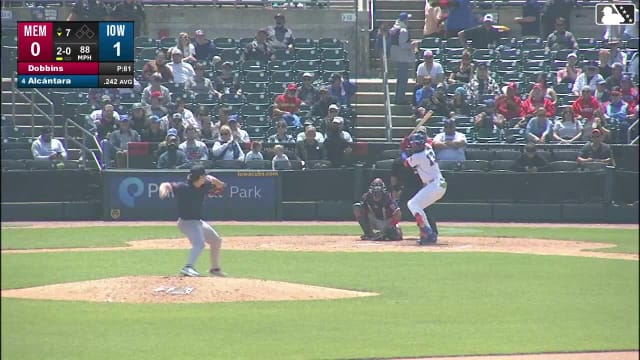 Kevin Alcántara homers (15) on a fly ball to right center field.