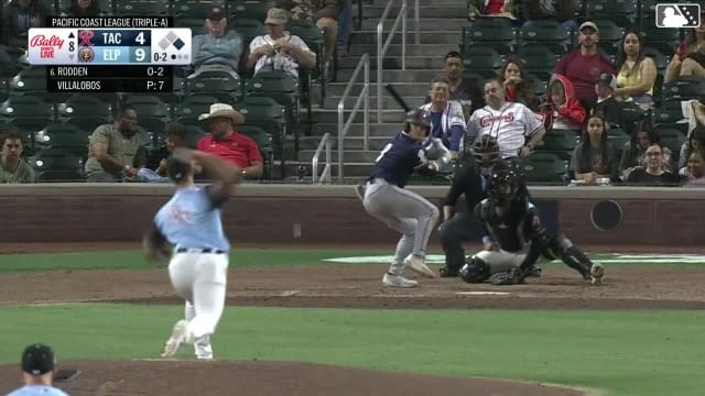 Brock Rodden homers (2) on a fly ball to right field. Brennen Davis scores.