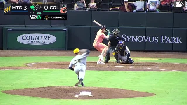 Owen Carey triples (2) on a sharp line drive to right fielder Theo Gillen. Eric Hartman scores.