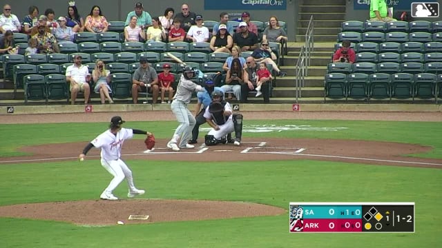 Tirso Ornelas homers (9) on a fly ball to right field. Francisco Acuna scores.