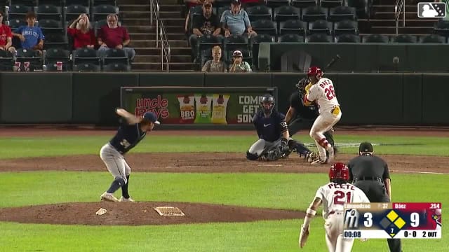 Jesús Báez homers (21) on a fly ball to left field. Tai Peete scores. Rainiel Rodriguez scores.
