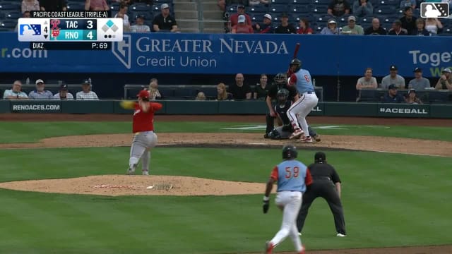 Jhonathan Díaz In play, run(s) to LuJames Groover