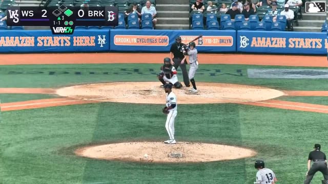 Kyle Lodise homers (13) on a line drive to left field. James Taussig scores.