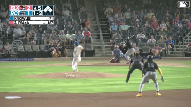 Luis Peña singles on a sharp line drive to right fielder Eddie Micheletti Jr. Darrien Miller scores. Mark Coley II scores. Dylan O'Rae to 3rd.