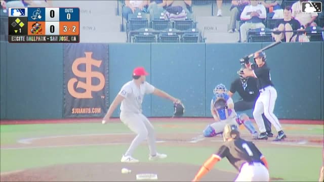 Lorenzo Meola doubles (34) on a ground ball to left fielder Bobby Blandford. Josuar Gonzalez scores. Luis Hernández to 3rd.