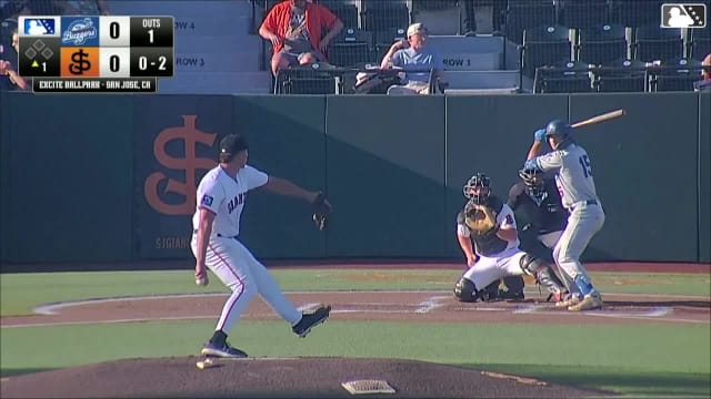 Kellon Lindsey homers (4) on a fly ball to left center field.