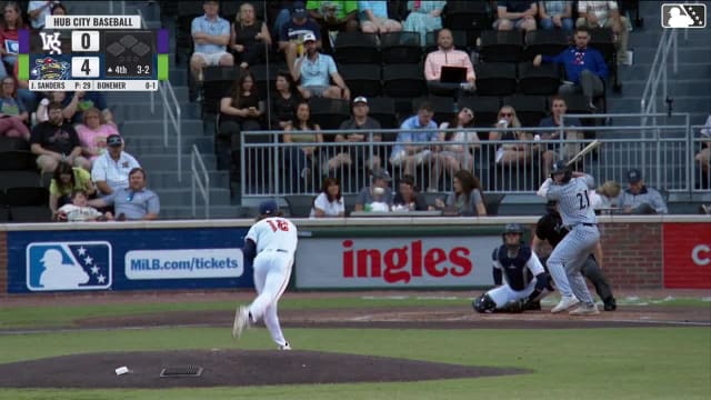 Caleb Bonemer homers (7) on a fly ball to center field.