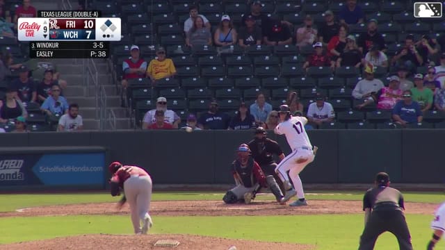 Brandon Winokur singles on a ground ball to left fielder Marcus Lee Sang. Garrett Spain scores.