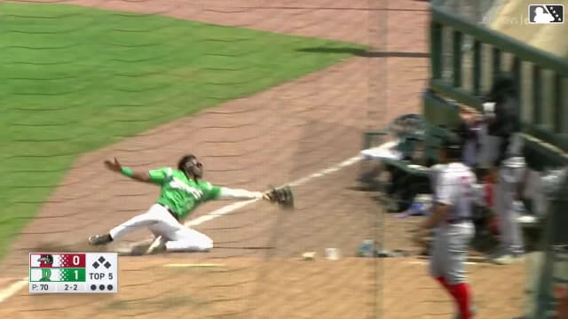 Jay Allen's phenomenal sliding catch