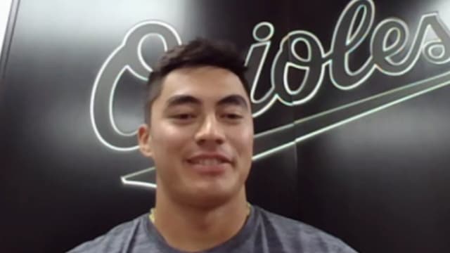 Wehiwa Aloy reacts to being drafted by the Orioles