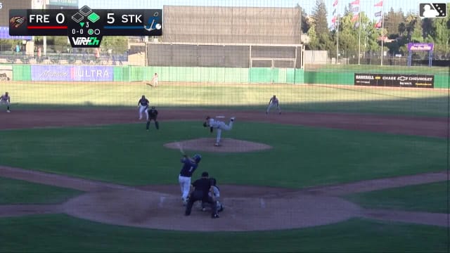 Gavin Turley homers (7) on a fly ball to left field. Bobby Blandford scores.