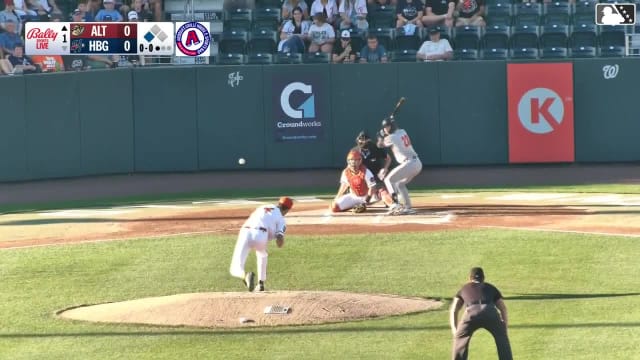 Easton Carmichael homers (4) on a fly ball to left field. Keiner Delgado scores. Murf Gray scores.