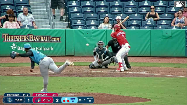 Jordarlin Mendoza In play, run(s) to Matthew Ferrara