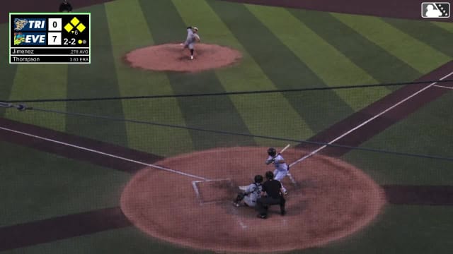 Carlos Jimenez doubles (16) on a fly ball to center fielder Gage Harrelson. Alejo Lopez scores. Felnin Celesten scores. Josh Caron to 3rd.