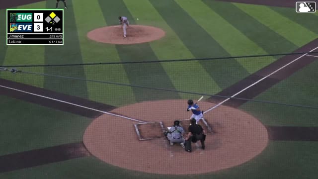 Carlos Jimenez doubles (24) on a line drive to right fielder Cam Maldonado. Carter Dorighi scores.