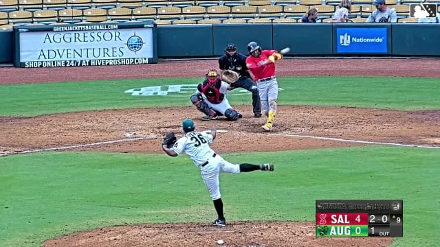 Miguel Bleis' second homer of the season