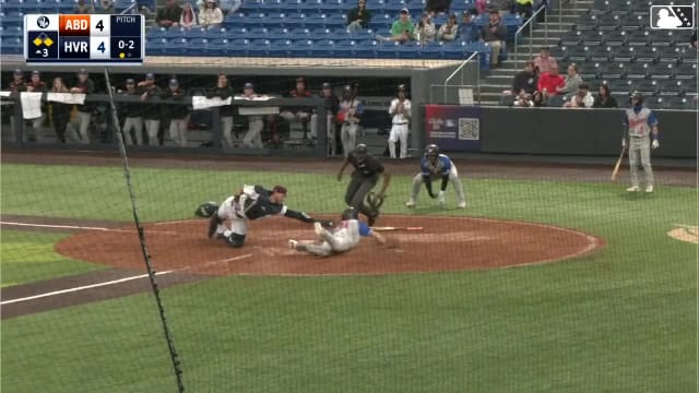 Luis Durango starts a unique double play