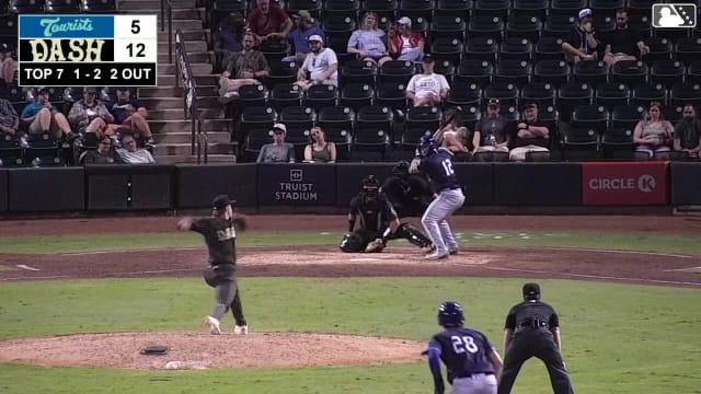 Nick Monistere singles on a fly ball to center fielder Ely Brown. Jack Moss scores. Kyle Walker to 3rd.