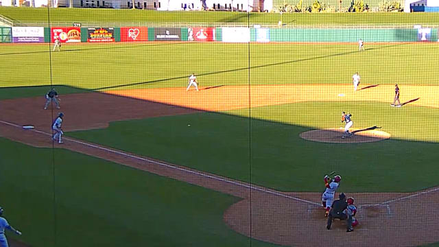 Aroon Escobar's two-run triple for Surprise