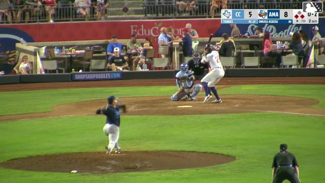 Avery Owusu-Asiedu singles on a ground ball to center fielder Justin Thomas Jr. Jean Walters scores. Cristofer Torin to 3rd.