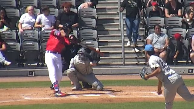 Astros top prospect Kevin Alvarez hits two triples