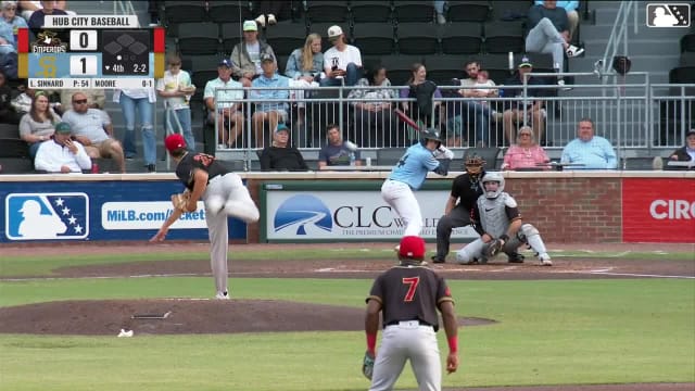 Malcolm Moore homers (8) on a fly ball to right center field.