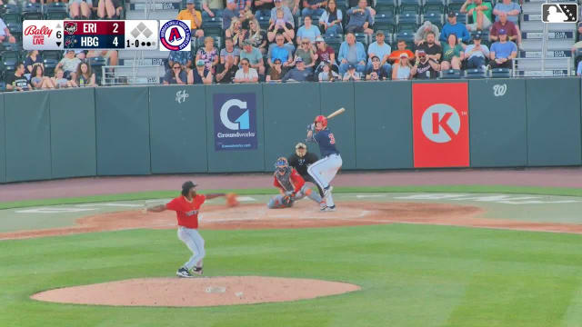 Ethan Petry homers (2) on a line drive to right field.