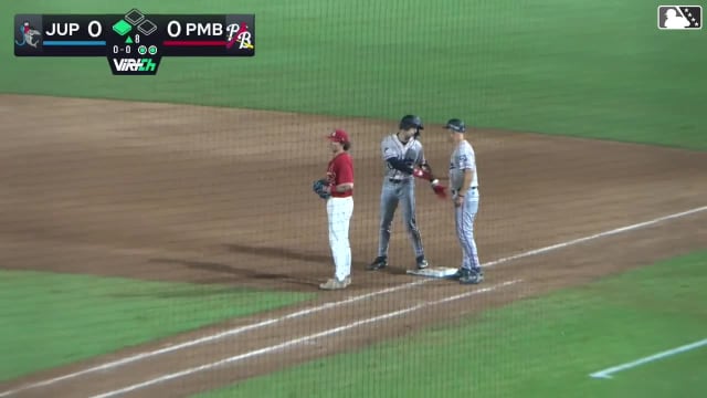 Jacob Lombard hits a go-ahead RBI single