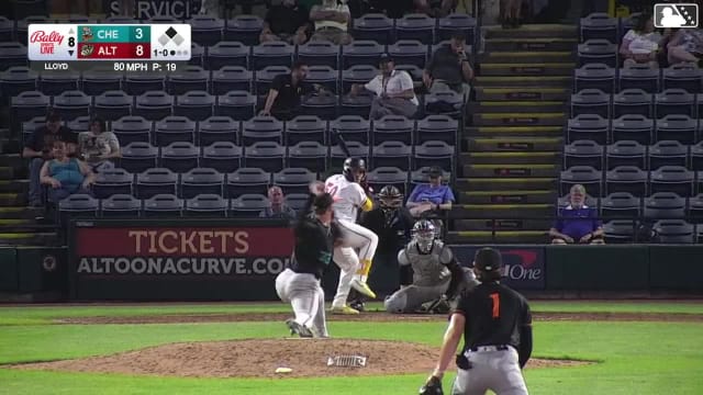 Omar Alfonzo homers (5) on a line drive to center field. Callan Moss scores.