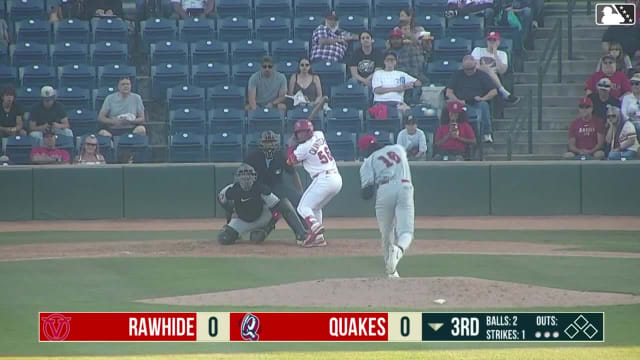 Marlon Quintero homers (4) on a fly ball to left field.