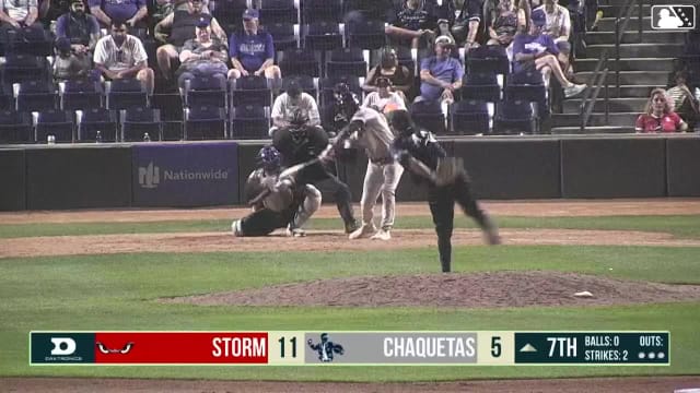 Roque Gutierrez's eighth strikeout of the game