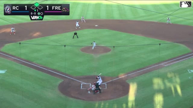 Wilder Dalis singles on a ground ball to left fielder Kevyn Castillo. Derek Bernard scores.