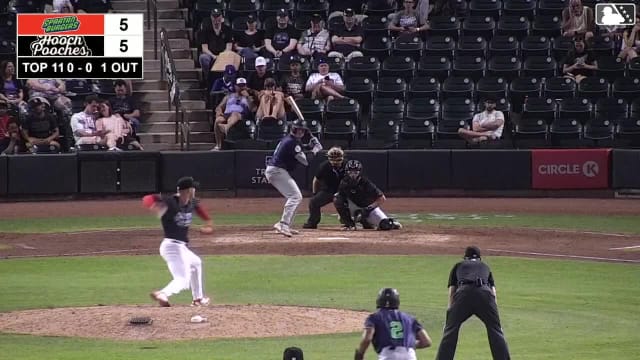 Malcolm Moore homers (9) on a fly ball to left center field. Chandler Pollard scores.