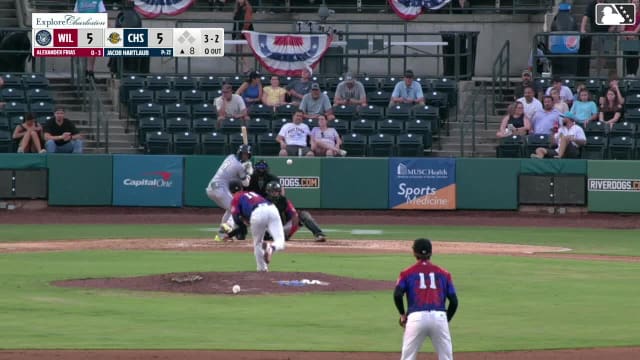 Alexander Frias homers (4) on a fly ball to center field.